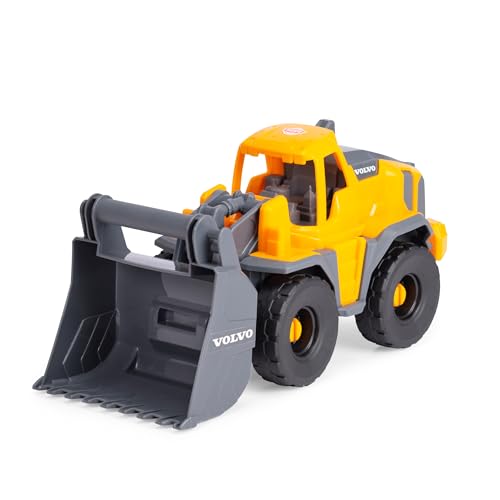Dickie Toys - Volvo Radlader Tough Loader (26 cm) - Spielzeug-Bagger für Kinder ab 3 Jahre mit Freilauf und beweglicher Schaufel, als Sandspielzeug geeignet von Dickie Toys