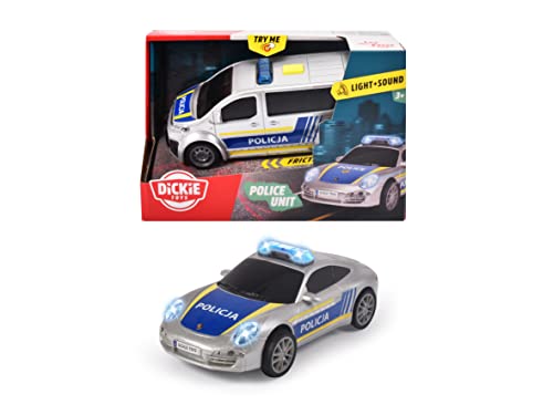 Dickies 203712027SPL SOS Polizeieinheit, 2 Typen Citroen oder Porsche - Zufälliger Versand, keine Wahl, 15 cm Dickies 203712027SPL SOS Polizeieinheit, 2 Typen Citroen oder Porsche - Zufälliger Versand, keine Wahl, 15 cm von Dickie Toys