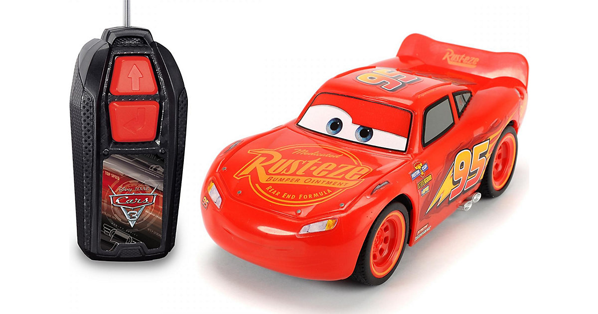 Disney Cars 3  RC Fahrzeug Lightning McQueen Single Drive von Dickie Toys