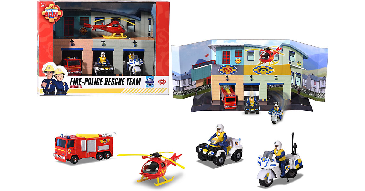 Feuerwehrmann Sam Fire Rescue Team Set von Dickie Toys