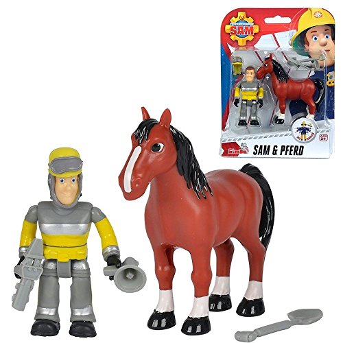 Feuerwehrmann Sam Tierrettung Sam & Pferd | Spiel-Figuren Set von Feuerwehrmann Sam