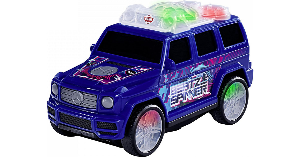 Mercedes-Benz G-Class Beat Spinner - Selbstfahrendes Spielzeug-Auto mit Elektro-Musiksounds mehrfarbig Modell 3 Mercedes-Benz G-Class Beat Spinner - Selbstfahrendes Spielzeug-Auto mit Elektro-Musiksounds mehrfarbig Modell 3 von Dickie Toys