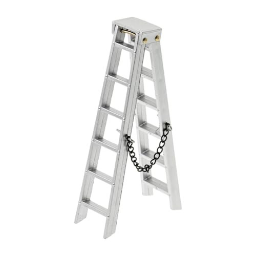 Dickly 1/10 RC Modellauto Zubehör Mini Klappleiter Modell Winzige Leiter Treppen Dekor Stilvolle Realistische DIY Upgrades Teil Dekoration, 10cm Dickly 1/10 RC Modellauto Zubehör Mini Klappleiter Modell Winzige Leiter Treppen Dekor Stilvolle Realistische DIY Upgrades Teil Dekoration, 10cm von Dickly
