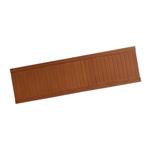 Dickly 1/6 Dollhouse Wall Panel Mini Wainscoting Panel Realistische Foto -Requisiten Wandreitplatte für Möbelfensteranzeige, Dunkelbraun von Dickly