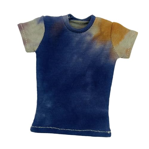Dickly 1/6 Skala Female Actionfiguren T -Shirt, Puppenzubehör, einfach zu bedienen, kreatives Miniaturbekleidungskostüm zum Anziehen, Blau Dickly 1/6 Skala Female Actionfiguren T -Shirt, Puppenzubehör, einfach zu bedienen, kreatives Miniaturbekleidungskostüm zum Anziehen, Blau von Dickly