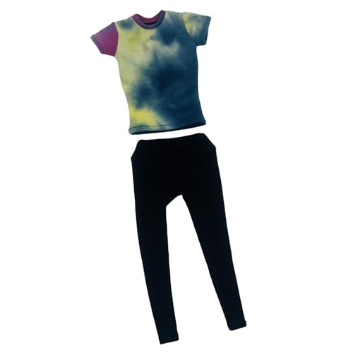 Dickly 1/6 Skala kurzärärmisches Hemd mit Hose Casual Kurzarm Retro Casual Pullover für 12 Zoll Figuren Körperpuppenmodell ACCS Dickly 1/6 Skala kurzärärmisches Hemd mit Hose Casual Kurzarm Retro Casual Pullover für 12 Zoll Figuren Körperpuppenmodell ACCS von Dickly