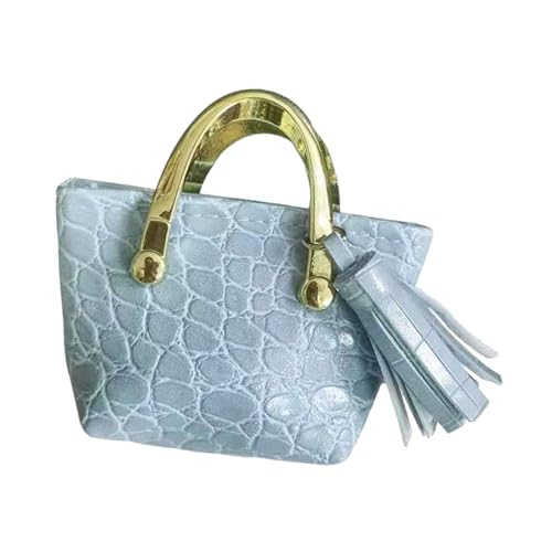 Dickly 1/6 weibliche Handtasche Puppe Zubehör PU vorgeben Spielzeug 12" Frauen Soldat Mode Tasche, Hellblau von Dickly