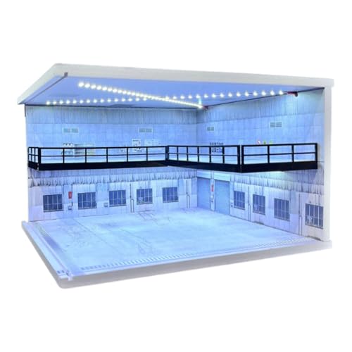Dickly 1/64 Diorama Autoparkplatz-Ausstellungsständer Doppelschichtige Ausstellung mit Licht Sammlerlandschaft Modellautogarage, Style C Dickly 1/64 Diorama Autoparkplatz-Ausstellungsständer Doppelschichtige Ausstellung mit Licht Sammlerlandschaft Modellautogarage, Style C von Dickly
