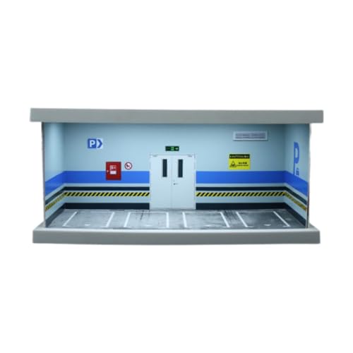 Dickly 1/64 Modellauto -Display -Hülle Miniatur -Szene Tiefground Parkplatz Szene Spielzeugauto Aufbewahrungsbox, Style C von Dickly