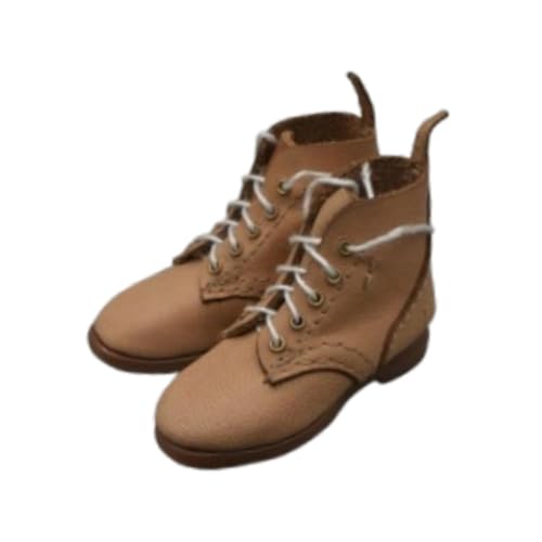Dickly 1: 6 Skala Miniatur Schnürstiefel Miniaturfigur Kostüm Retro Cosplay niedrige Fersenstiefel für 12 'Zoll männliche Aktionsfiguren von Dickly