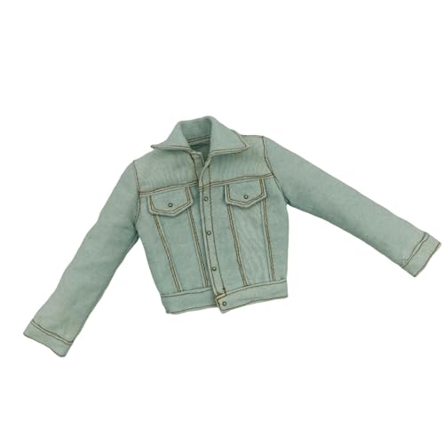 Dickly 1: 6 weibliche Action -Figur -Jacke Doll Kleidung Outfit für 12 -Zoll -Figuren weiblicher Figuren, Blau Dickly 1: 6 weibliche Action -Figur -Jacke Doll Kleidung Outfit für 12 -Zoll -Figuren weiblicher Figuren, Blau von Dickly