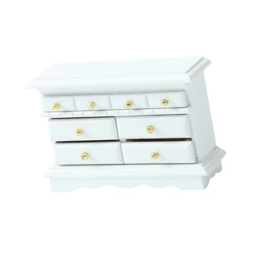 Dickly 1:12 Skala Dollhouse TV -Schrank Dollhouse Möbel Urlaub Geschenklebenszene Holz Mini -Modellzubehör Spielzeug für Schlafzimmer, Weiß Dickly 1:12 Skala Dollhouse TV -Schrank Dollhouse Möbel Urlaub Geschenklebenszene Holz Mini -Modellzubehör Spielzeug für Schlafzimmer, Weiß von Dickly