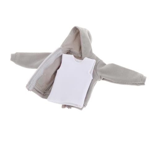 Dickly 1:12 Soldatenkleidung, Outfit, Kostüm, Weste, Kapuzenpullover, kompletter Anzug, Mini für 15,2 cm große Soldatenfiguren, Zubehör, grau Dickly 1:12 Soldatenkleidung, Outfit, Kostüm, Weste, Kapuzenpullover, kompletter Anzug, Mini für 15,2 cm große Soldatenfiguren, Zubehör, grau von Dickly