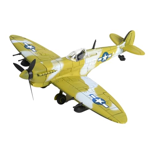 Dickly 1:48 Bausätze DIY Flugzeug Junge Spielzeug pädagogische 3D-Puzzles zusammenbauen, Gelbgrün von Dickly