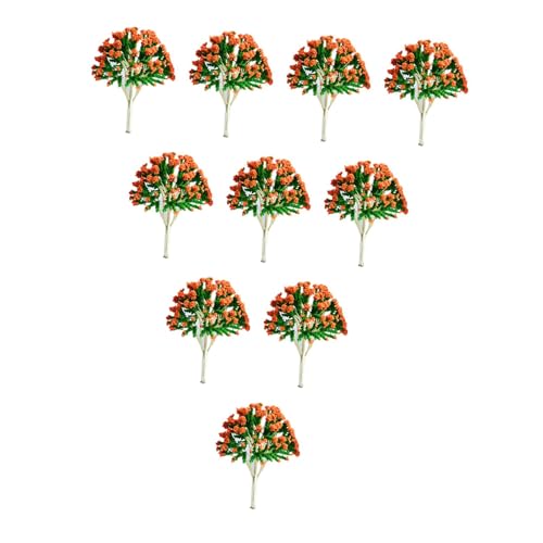Dickly 10 Stück Miniaturbäume, simulierte künstliche Bäume, Basteln, Sandtisch, Hobby, Bauen, DIY, Basteln, Diorama, Szenenherstellung, Zubehör, 11cmx8cm von Dickly