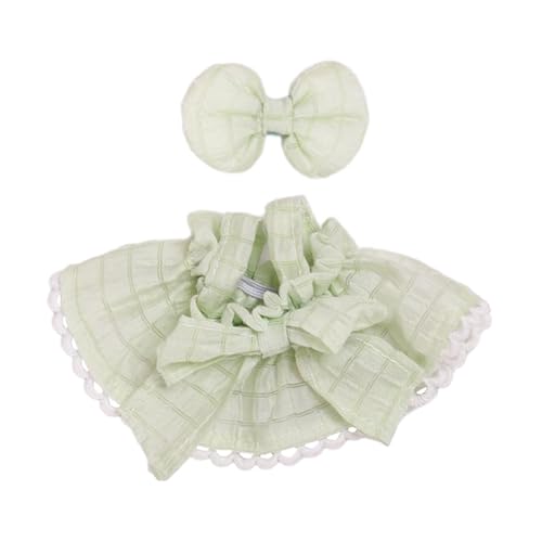 Dickly 15 cm Puppenkleid, Puppenkleid, Süßes Kostüm mit Mini Kopfschmuck, Modische Süße Puppenkleidung, Mädchen Puppenkleidung Als Geschenk Zum Geburtstag, GRÜN Dickly 15 cm Puppenkleid, Puppenkleid, Süßes Kostüm mit Mini Kopfschmuck, Modische Süße Puppenkleidung, Mädchen Puppenkleidung Als Geschenk Zum Geburtstag, GRÜN von Dickly