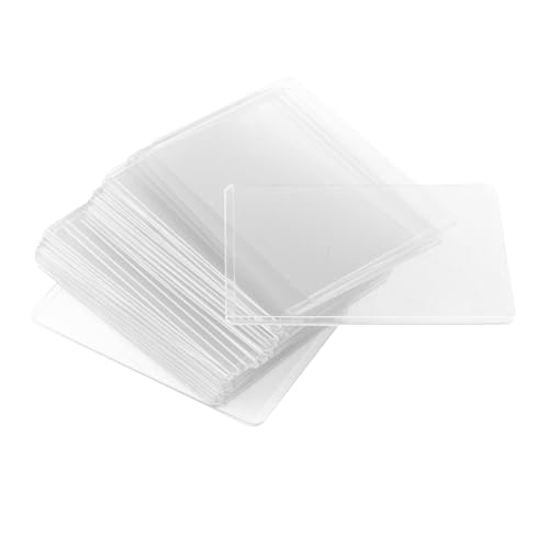 Dickly 25 Stück transparente Kartenhüllen, Schutzhüllen, professioneller Kartenschutz, Kartenhalter für Gaming-Karten, Baseball, Sportkarten von Dickly