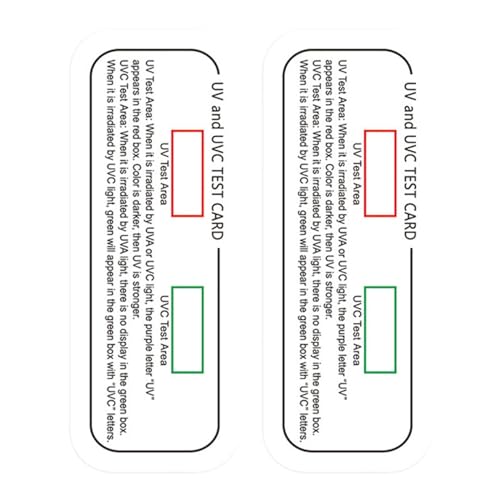 Dickly 2X -Teststreifen -Licht-Identifikationskarte Home Wiederverwendbarer -Licht-Wellenlängenindikator -Testkarte von Dickly