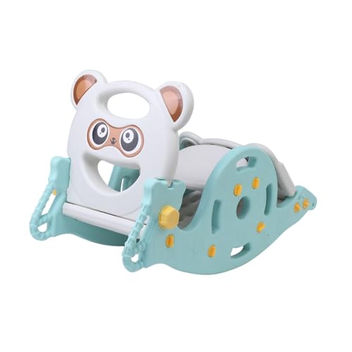 Dickly 3-in-1-Babyrutsche, Schaukelspielzeug, Schaukelpferd für im Alter von 1–6 Jahren, Kletterer, Spielplatz, GrÜn Dickly 3-in-1-Babyrutsche, Schaukelspielzeug, Schaukelpferd für im Alter von 1–6 Jahren, Kletterer, Spielplatz, GrÜn von Dickly