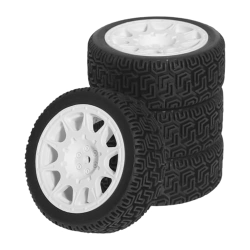 Dickly 4X 1/10 RC -Auto Reifen Zubehör RC -Zubehör Sturdes Upgrade -Teil Austausch Teil DIY -Zubehör, Weiß von Dickly