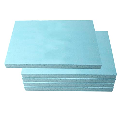 Dickly 5 Stück Schaumstoffplatte 30 X 20 X 2 cm DIY Material Landschaftskits, Blau 29,5 x 39,5 x 2 cm von Dickly