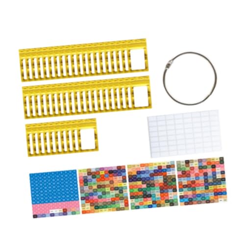 Dickly 50 Stücke Kleiner Perlen Organizer, Strassstiertsackbehälter mit Bindemittelringen, Gold von Dickly