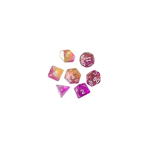 Dickly 7X Polyedrische Würfel, Partyspielwürfel, Violett und Gelb Dickly 7X Polyedrische Würfel, Partyspielwürfel, Violett und Gelb von Dickly