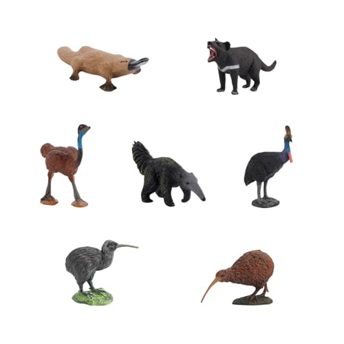 Dickly 7X Tierfiguren Spielzeug Tiere Figuren Miniatur Wilde Kreaturen Realistische Spielset Spielzeug für von Dickly