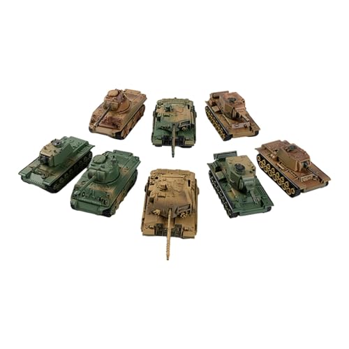 Dickly 8-teilige Panzermodellbausätze im Maßstab 1:72, Puzzlespiele, feine Details, Baumodellbauspielzeug für Erwachsene und Kinder, Partygeschenke, Stil c von Dickly