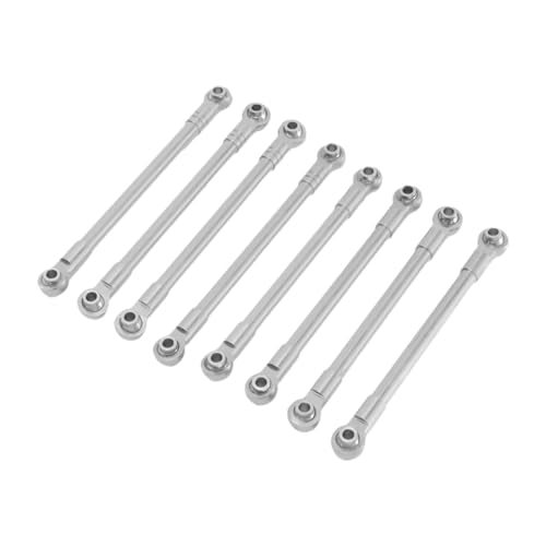 Dickly 8X RC Auto Chassis Befestigungs Stange Zubehör Ersatzteil Professionelle Reparatur Metall DIY Zubehör für 1/12 H12Y H12P, Silber von Dickly