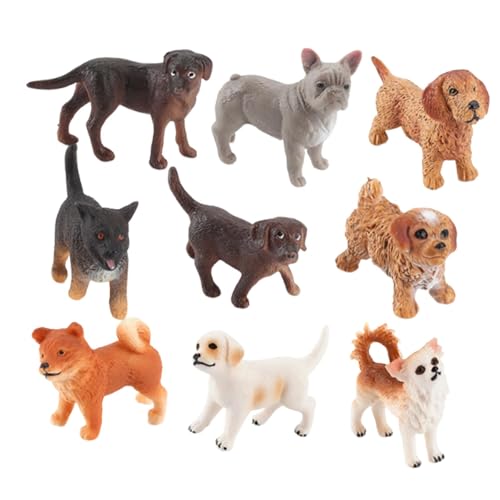 Dickly 9 Stück Mini Hundefiguren, Spielzeug für Badespielzeug, Partydekoration, Dickly 9 Stück Mini Hundefiguren, Spielzeug für Badespielzeug, Partydekoration, von Dickly