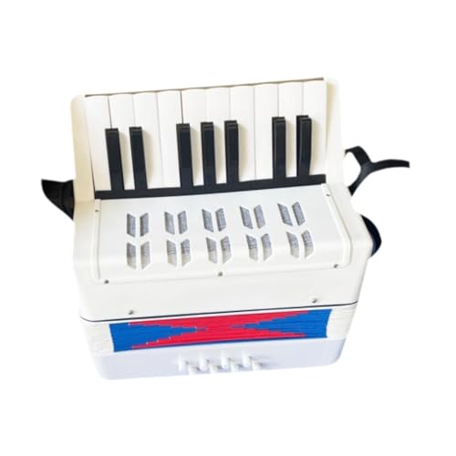 Dickly Akkordeon, 17 Tasten, 8 Bässe, Klavier, leicht, tragbar, pädagogisches Musikinstrument für Anfänger und Kinder Dickly Akkordeon, 17 Tasten, 8 Bässe, Klavier, leicht, tragbar, pädagogisches Musikinstrument für Anfänger und Kinder von Dickly