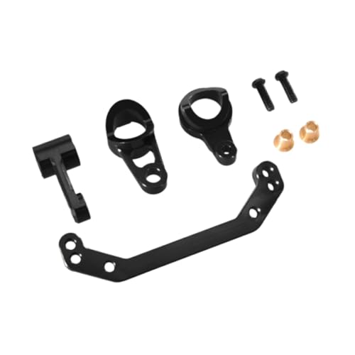 Dickly Aluminiumlegierungslenkansammlung, Ersatzmetall-Stury-Upgrade RC-Autozubehör für PTG-2R 1/10 RC-Auto Skala Skala, Schwarz von Dickly