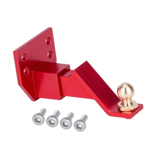 Dickly Anhängerkupplung Bracket RC Trailer Hook Starke Hochleistungsstärke einfach zu verwendungsfähige Drop -Hitch -Empfänger für 1/10 RC Crawler Toy, Rot von Dickly