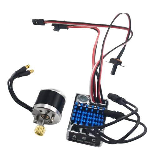 Dickly Bürstenloser ESC mit Motorsatz, Ersatzteile für bürstenlose Motoren, Hochleistungs-Praktischer Ersatz für RC-Auto MN78 im Maßstab 1/12, Style B von Dickly