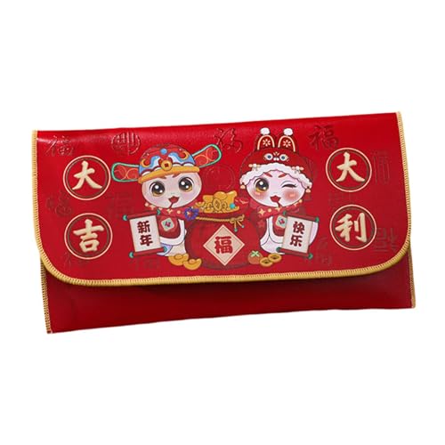 Dickly Chinesisches Neujahr, Roter Umschlag, PU, Geschenk, Grußkarten Umschlag, Hong Bao, Rotes Paket für Festival Feier, Viel Glück Dickly Chinesisches Neujahr, Roter Umschlag, PU, Geschenk, Grußkarten Umschlag, Hong Bao, Rotes Paket für Festival Feier, Viel Glück von Dickly