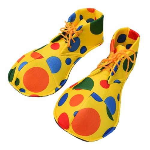 Dickly Clown-Schuhe für Erwachsene, Regenbogen-Schuhe, Erwachsene, niedliche Feiertagskostüme, Rollenspiele, Weihnachten für Männer und Frauen, D von Dickly