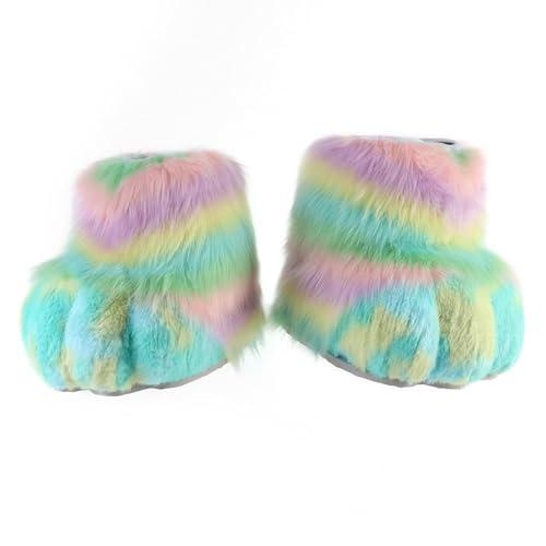 Dickly Cosplay Tier Fursuit Füße Plüsch Pelzigen Stiefel für Bühne Zeigen Kostüm Party, Style D von Dickly