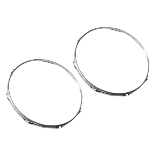 Dickly Drum Hoops für die obere und untere Wartung Reparatur Musikzubehört, 10 in 6 Hole von Dickly