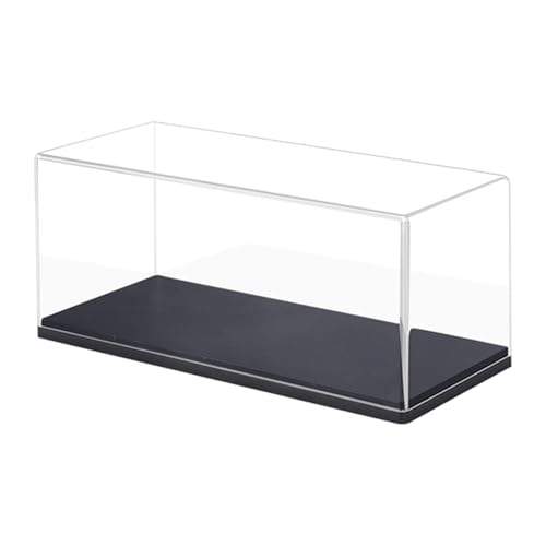 Dickly Durchsichtige Vitrine für Modellautos aus Acryl, Vitrine im Maßstab 1:43, transparente Arbeitsplatte, für Figuren, Kunstfahrzeuge, Schwarzer Sockel Dickly Durchsichtige Vitrine für Modellautos aus Acryl, Vitrine im Maßstab 1:43, transparente Arbeitsplatte, für Figuren, Kunstfahrzeuge, Schwarzer Sockel von Dickly