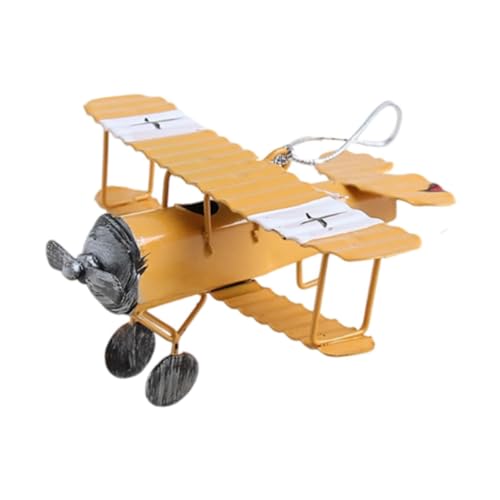 Dickly Eisenflugzeugmodell, kleines -Flugzeugmodell, hängende Retro-Metallflugzeugdekoration, Flugzeugornament für Geburtstagsdekoration von Dickly