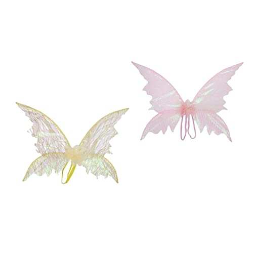 Dickly Elegante Schmetterlingsflügel für kleine Prinzessinnen, Goldrosa von Dickly