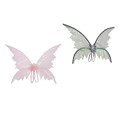 Dickly Elegante Schmetterlingsflügel für kleine Prinzessinnen, Rosa Farbe Schwarz von Dickly