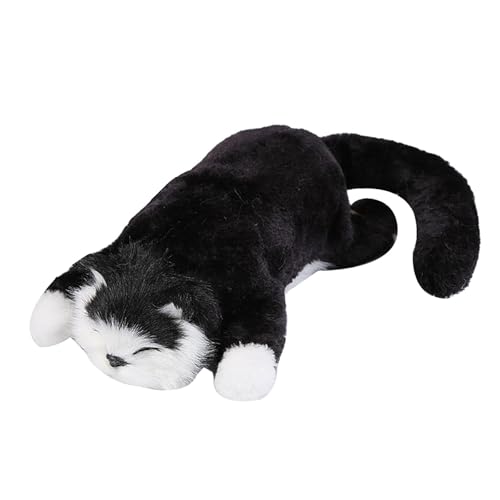 Dickly Elektrische Plüschkatze, kuschelige Plüschkatze, entzückendes neuartiges Stofftier, elektronisches interaktives Spielzeug für die Gutenachtgeschichte, Schwarz Dickly Elektrische Plüschkatze, kuschelige Plüschkatze, entzückendes neuartiges Stofftier, elektronisches interaktives Spielzeug für die Gutenachtgeschichte, Schwarz von Dickly