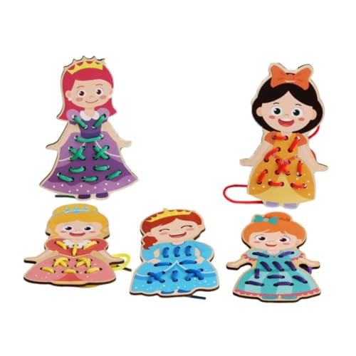 Dickly Fädelspielzeug für Vorschulkinder mit Schnürkarten Und Nähset, Style C Dickly Fädelspielzeug für Vorschulkinder mit Schnürkarten Und Nähset, Style C von Dickly