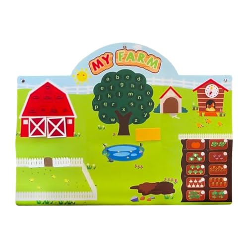 Dickly Farmtiere Story Board Set Storytelling Early Learning Interactive Playational Tool 31.5x23.62 von Dickly