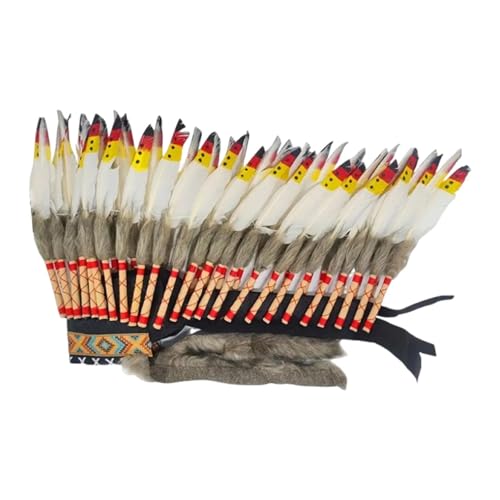 Dickly Federkopfschmuck im indianischen Stil, Foto-Requisiten für Kostüme, Zubehör, Style A Dickly Federkopfschmuck im indianischen Stil, Foto-Requisiten für Kostüme, Zubehör, Style A von Dickly