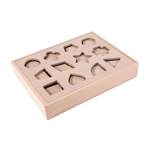 Dickly Form Sortierung Spielzeug Holzformpuzzle Räumliche Vorschullernlernfarbe Erkennung Holzform Sortierer für Jungen Mädchen, Holzfarbe Dickly Form Sortierung Spielzeug Holzformpuzzle Räumliche Vorschullernlernfarbe Erkennung Holzform Sortierer für Jungen Mädchen, Holzfarbe von Dickly