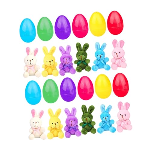 Dickly Gefüllte Ostereier mit Plushie Bevorzugt Weiches DIY Dekorationskorb Stuffers Füllstoffe für, 12 eingestellt Dickly Gefüllte Ostereier mit Plushie Bevorzugt Weiches DIY Dekorationskorb Stuffers Füllstoffe für, 12 eingestellt von Dickly