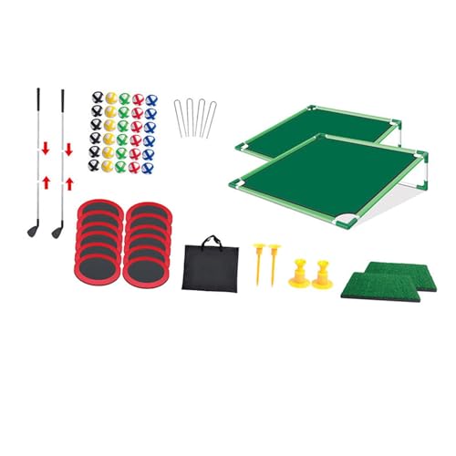 Dickly Golf-Set inklusive Bälle und tragbarer Tasche, Golf-Putting-Übungs-Trainingstool, Doppel-Rack Dickly Golf-Set inklusive Bälle und tragbarer Tasche, Golf-Putting-Übungs-Trainingstool, Doppel-Rack von Dickly